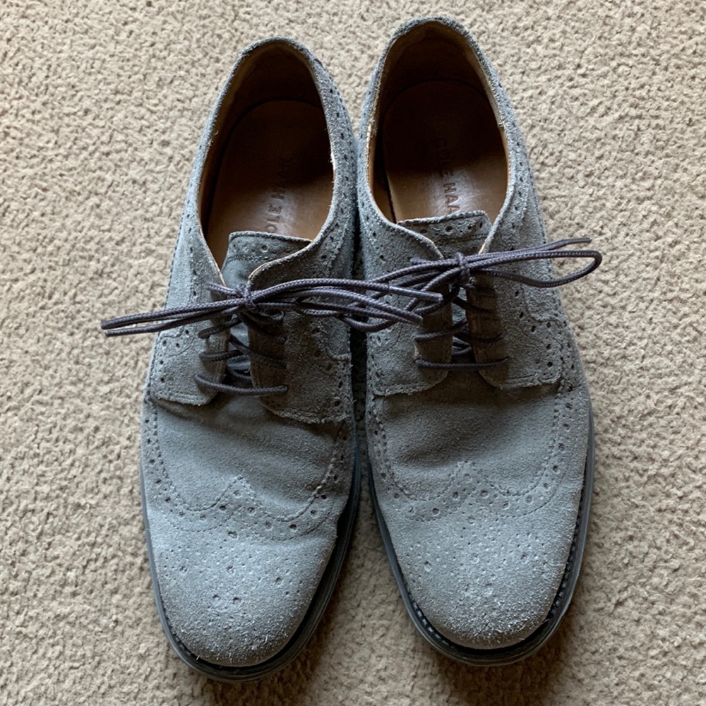 Men’s Cole Haan Lunar Grand Suede Wingtip Oxfords